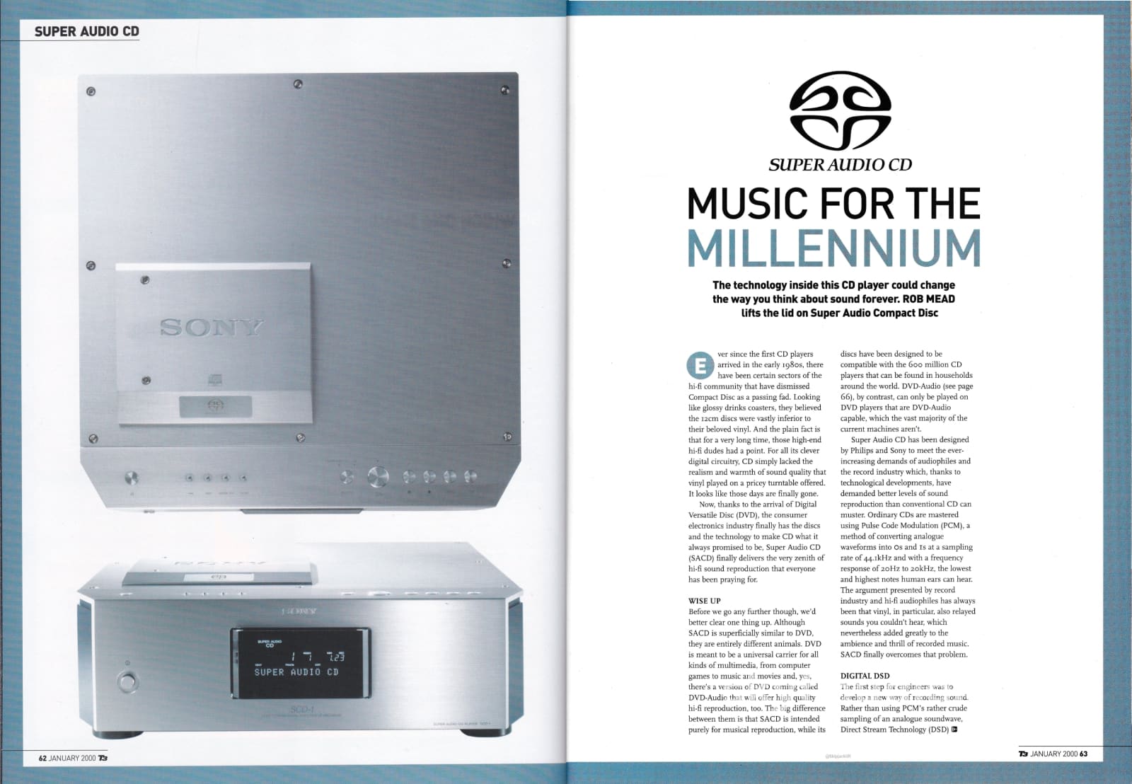Sony SCD-1 SACD/CD Player - First SACD Player Released - CD + Digital