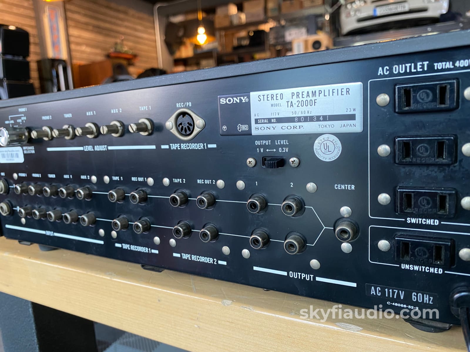 Sony TA-2000F Vintage Preamplifier with Phono and Meters