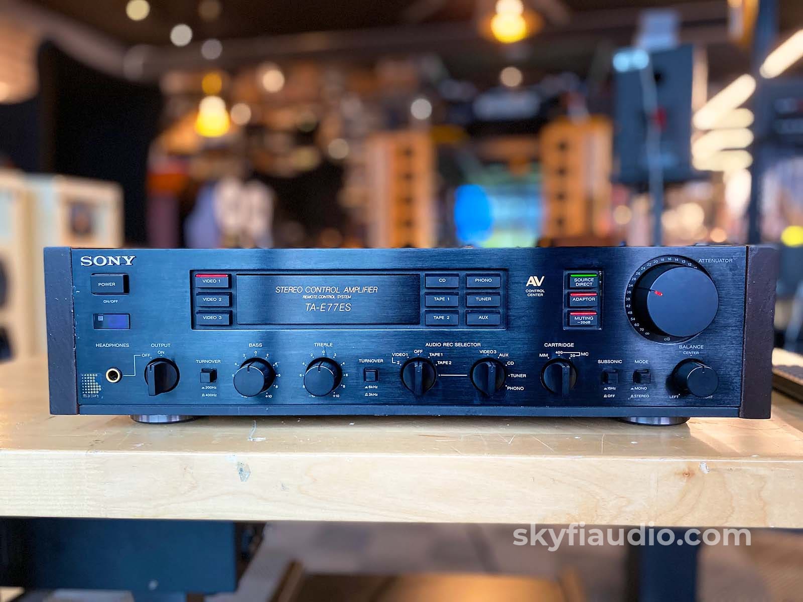 Sony Ta-E77Es Super Rare All-Analog Preamplifier - Limited Production