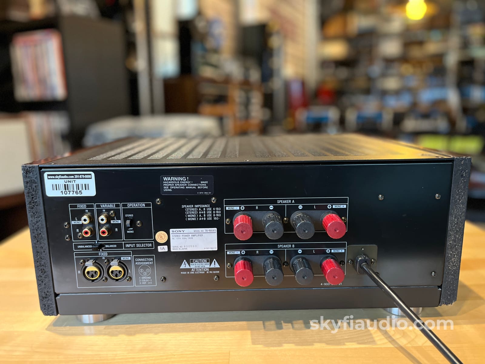 Sony TA-N80ES Vintage ES Series Solid State Amplifier - 200W - Amplifier