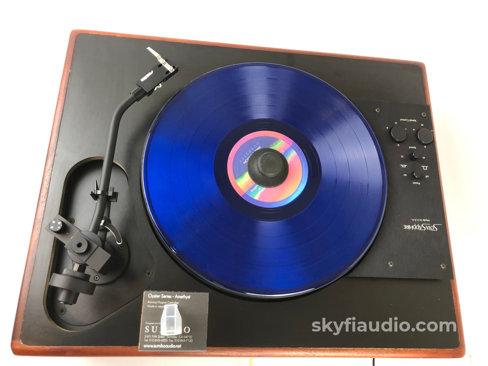 Sota Sapphire Turntable With Vacuum Platter And New Sumiko Amethyst Cartridge