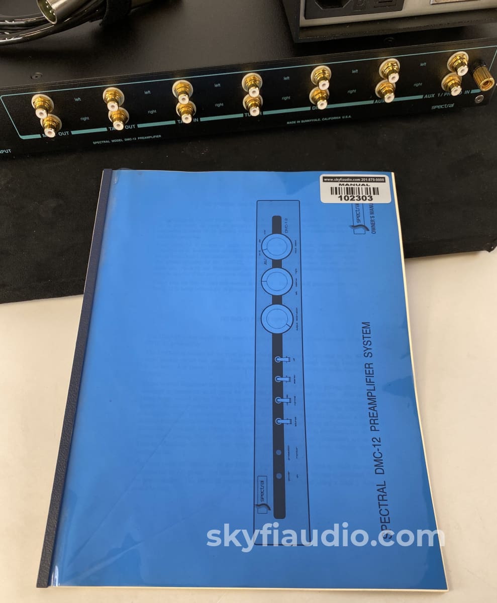 Spectral Dmc-12 Preamp With Phono Input And Power Supply - Complete Set Preamplifier