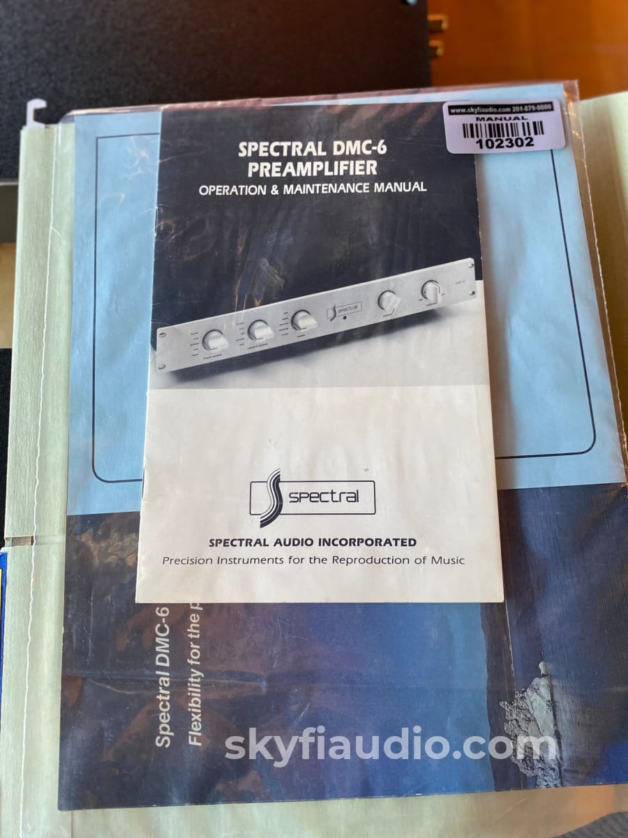 Spectral Dmc-6 Analog Preamp Wphono And Dsm-10 Power Supply - Skyfi Serviced Preamplifier