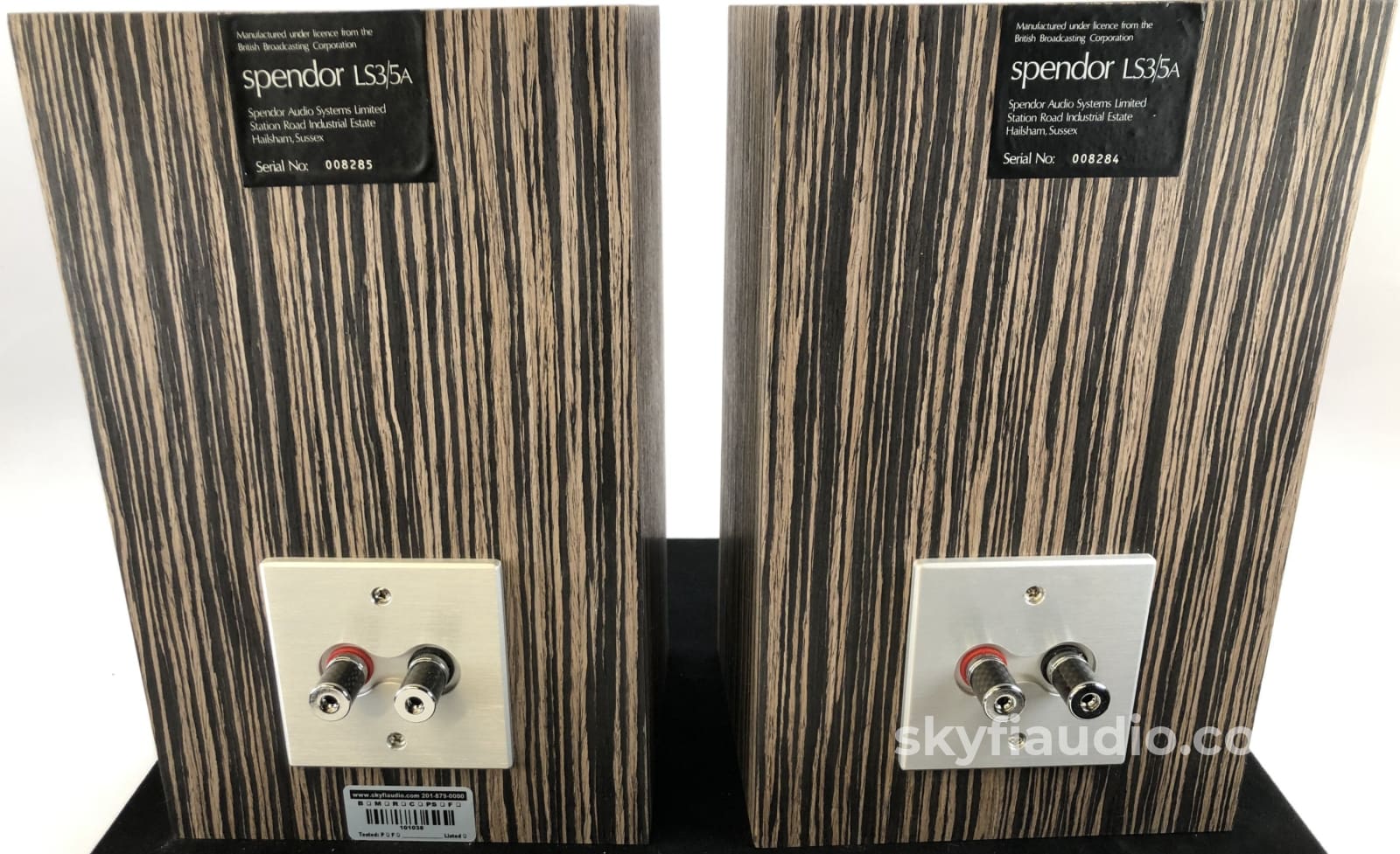 Spendor Ls3/5A Studio Monitor Loudspeaker - In Custom Ebony Cabinets Speakers
