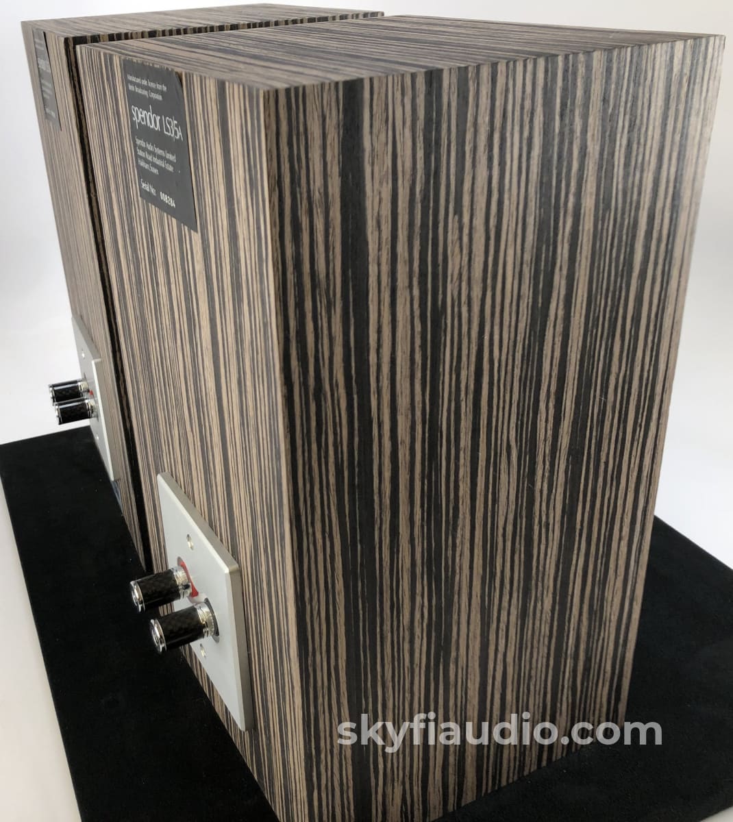 Spendor Ls3/5A Studio Monitor Loudspeaker - In Custom Ebony Cabinets Speakers