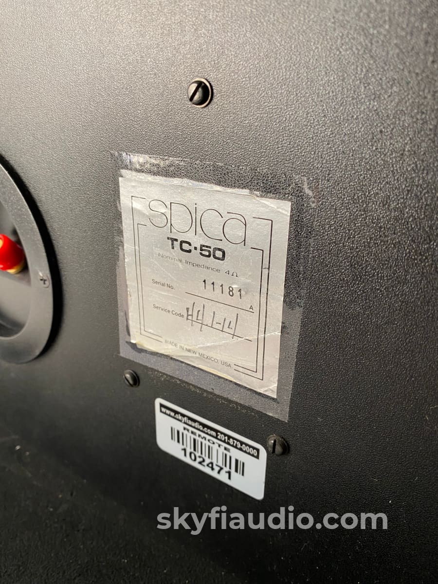 Spica Tc-50 Speakers Like New In Box Best Imaging Ever!