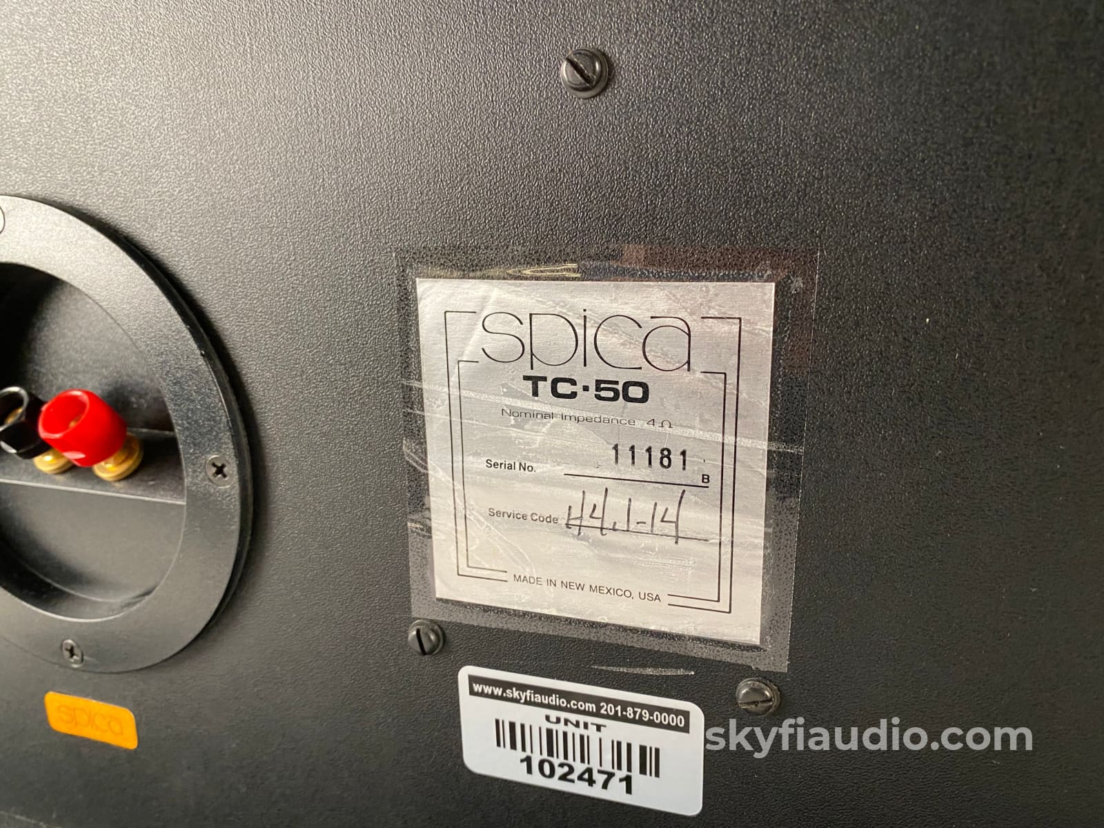 CODE L UNITED LABEL SPICA スピカ Spica TC-50 Speakers, Like New In Box, Best Imaging Ever!