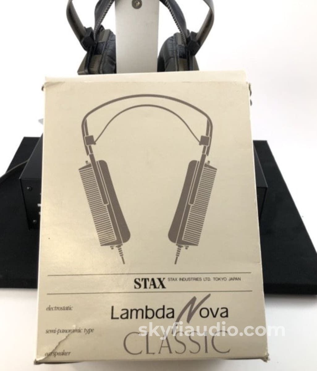 Stax Lambda Nova Classic Headphones with SRM-T1W TUBE Amplifier