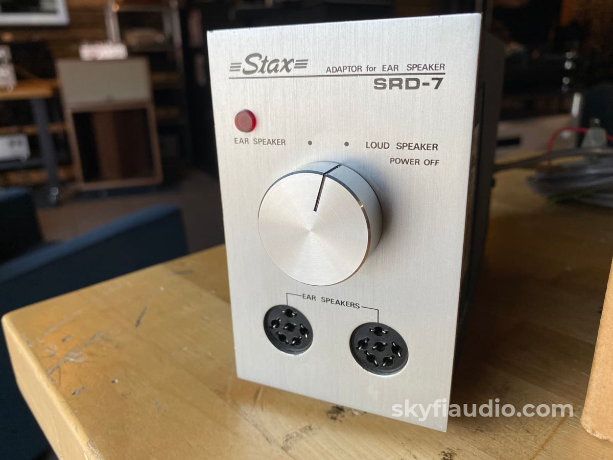 Stax Srd-7 Adapter For Ear Speaker - Electrostatic Headphone Amplifier In Box Accessory
