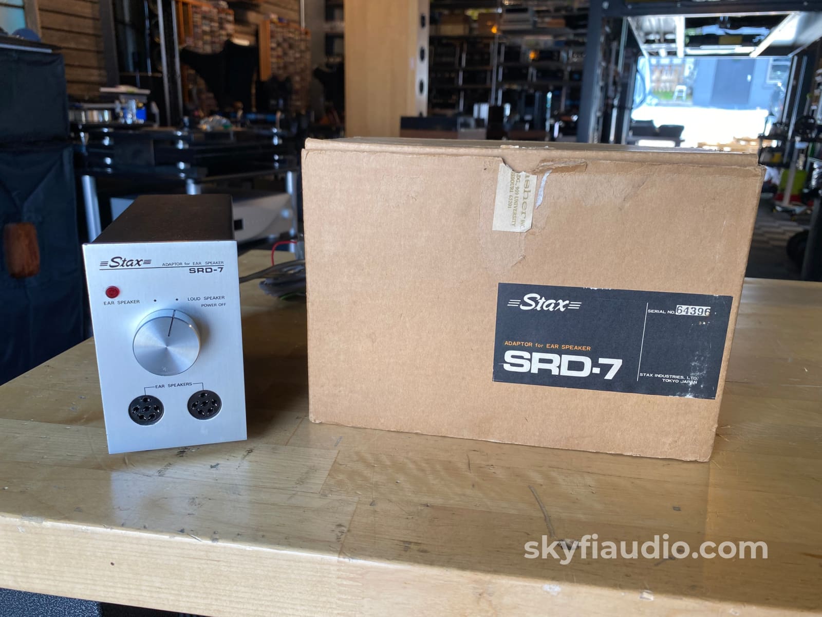 Stax Srd-7 Adapter For Ear Speaker - Electrostatic Headphone Amplifier In Box Accessory