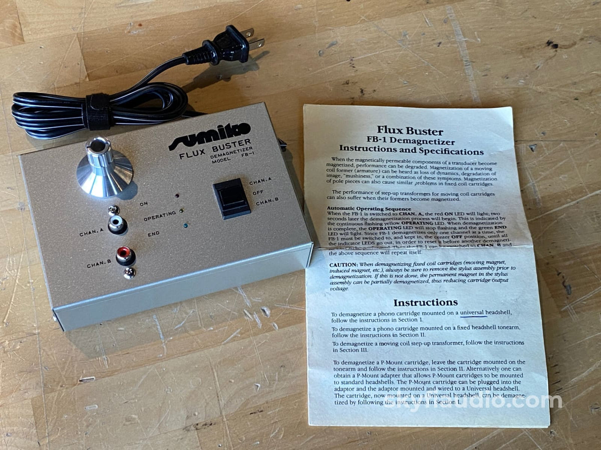 Sumiko Flux Buster Fb-1 Cartridge Demagnetizer - Get The Most From Your Turntable! Accessory