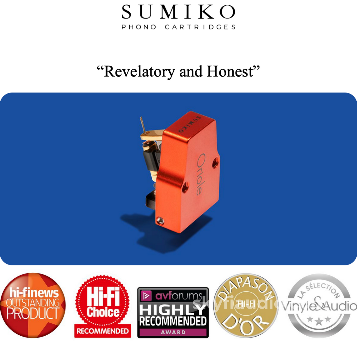 Sumiko Oriole - Low Output Moving Coil Phono Cartridge - New - Phono Cartridge