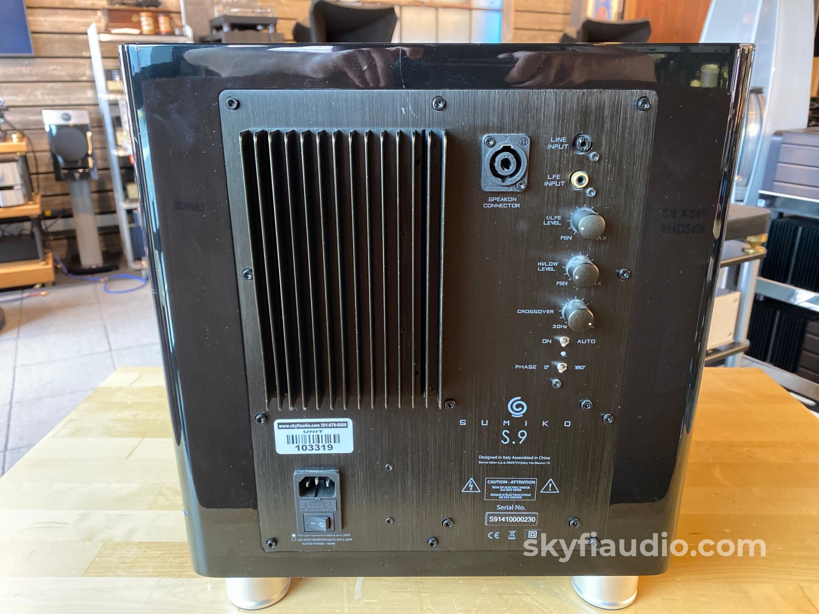 Sumiko S.9 Subwoofer - 350 Watt Amplifier 10 Very Long Throw Woofer Speakers