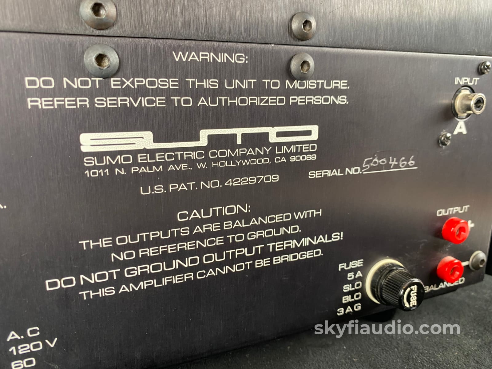 Sumo The Nine Vintage Amplifier Pure Class A