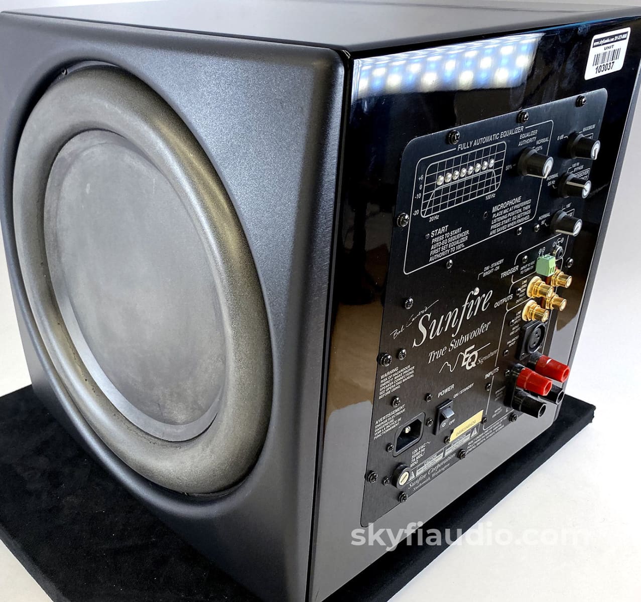 Sunfire True Subwoofer Eq Sub W/Calibration Mic - Featuring Dual 12 Drivers Speakers