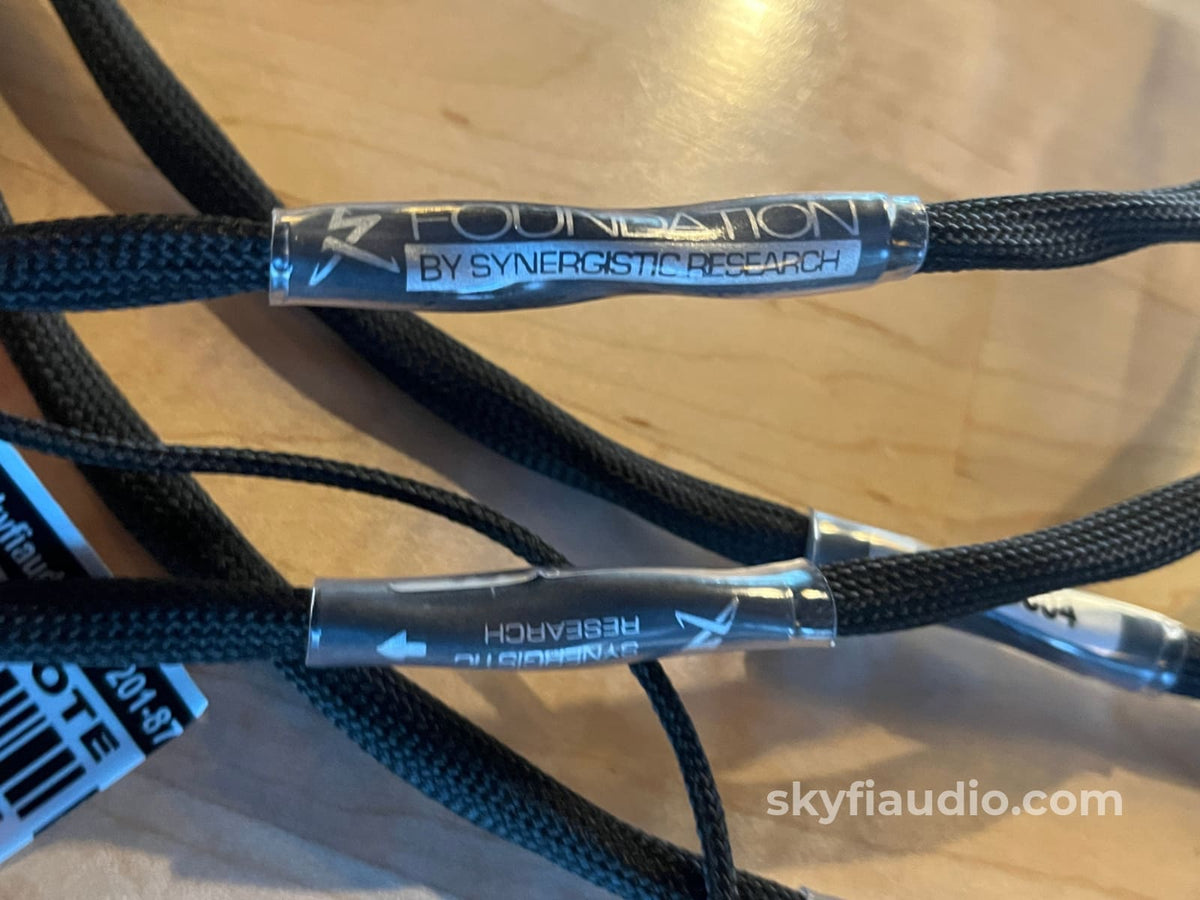 Synergistic Research Foundation RCA Pair - 1m Cables