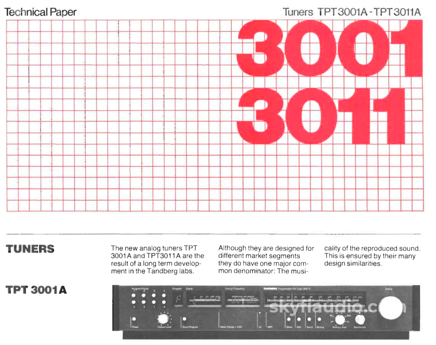 Tandberg 3001A Analog Tuner - Top 5 Tuners Of All Time Complete Set!
