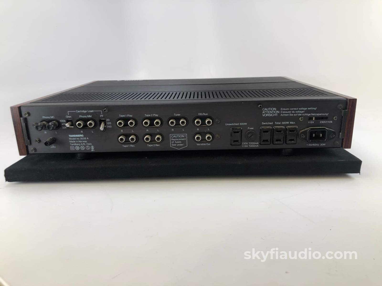 Tandberg 3008A Preamp With Phono Input - Zero Negative Feedback Design Preamplifier