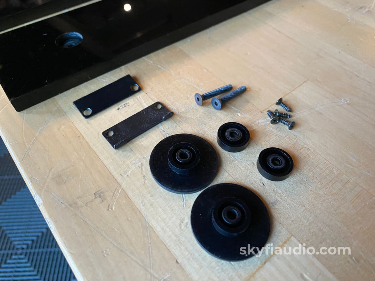 Tandberg Side Panels In Black Acrylic For 3000 Series Components - 3001 3002 3016 Etc. Rare