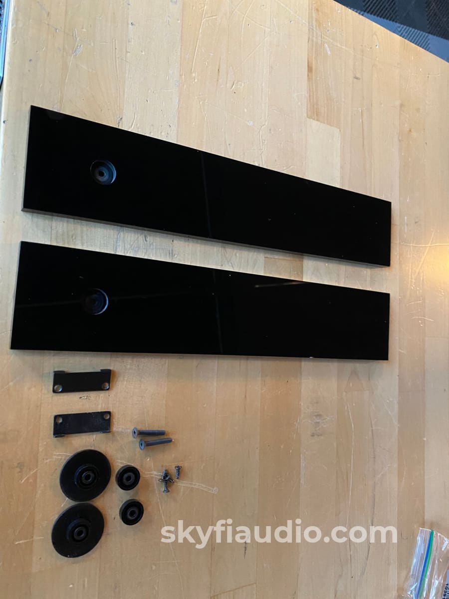 Tandberg Side Panels In Black Acrylic For 3000 Series Components - 3001 3002 3016 Etc. Rare