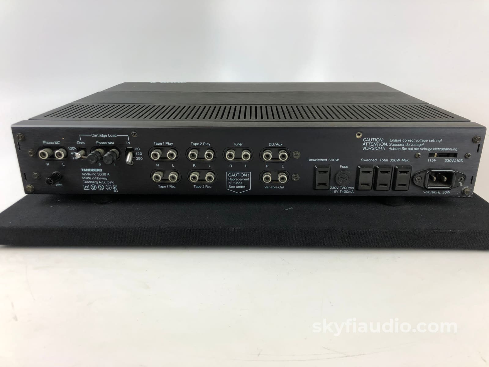 Tandberg Tca-3008A Solid State Preamplifier With Phono 120/220V Made In Norway