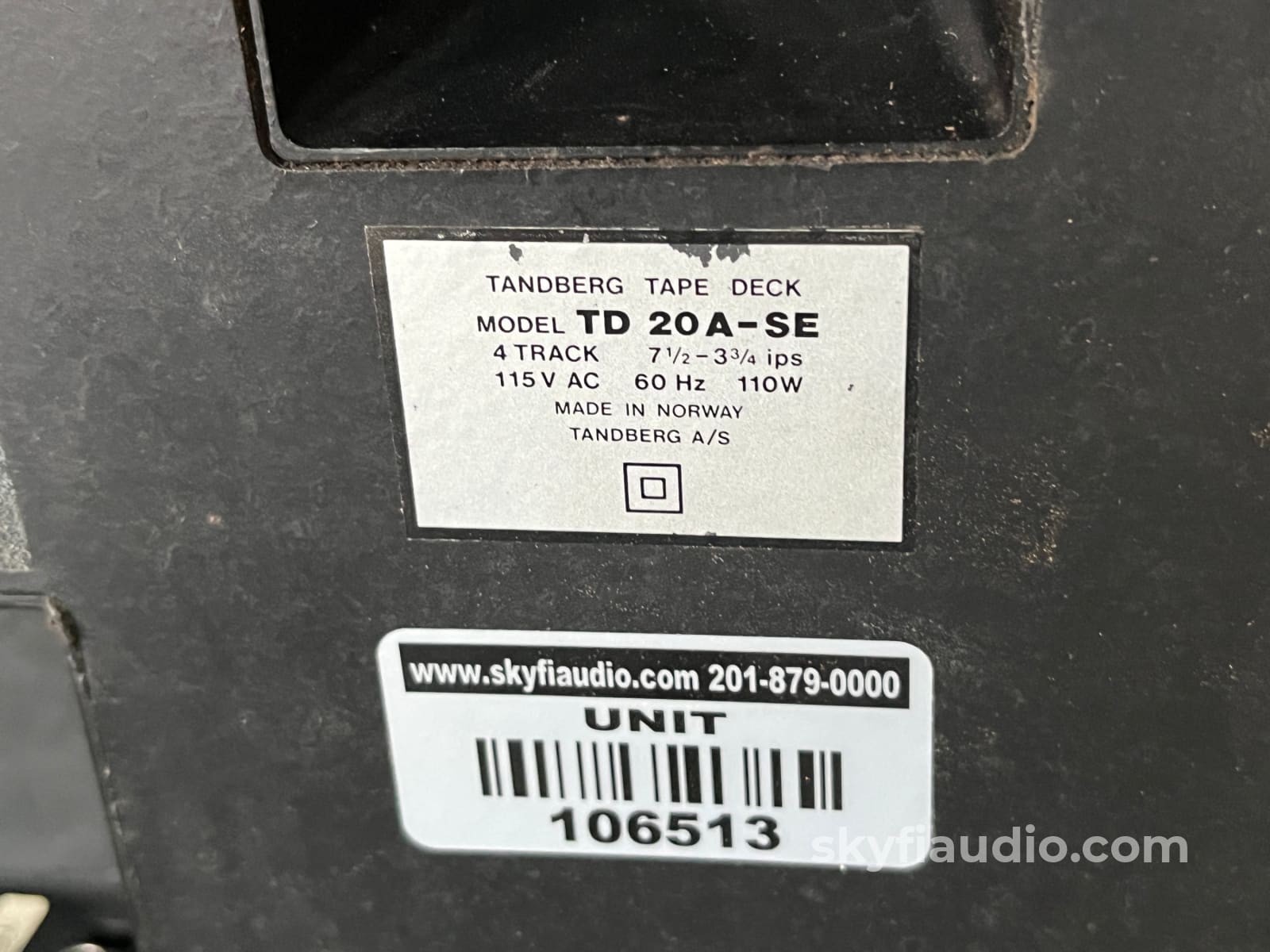 Tandberg TD 20A-SE Vintage Reel To Reel Tape Deck