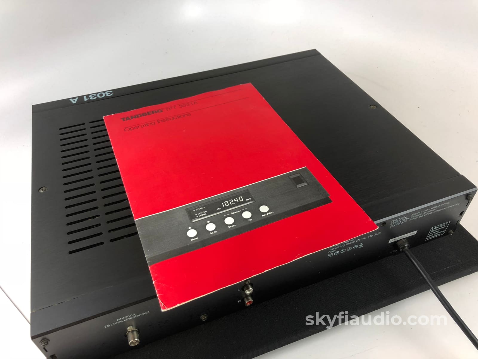 Tandberg Tpt-3031A Digital Tuner With Original Manual