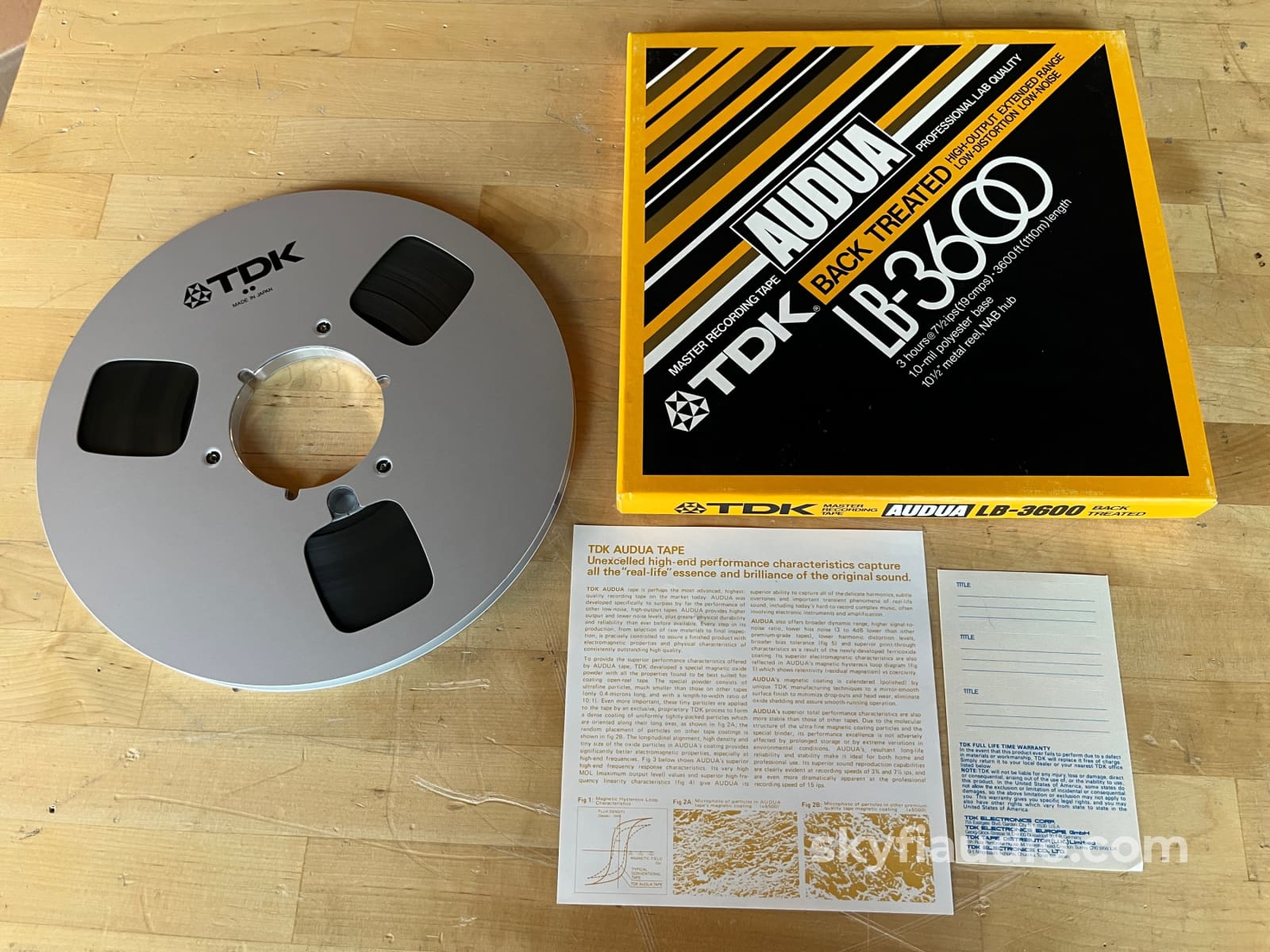 Tdk Lb-3600 Blank Tape Reel - Nos Accessory