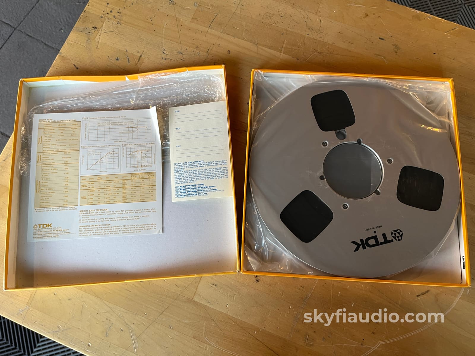 Tdk Lb-3600 Blank Tape Reel - Nos (New Old Stock) Accessory