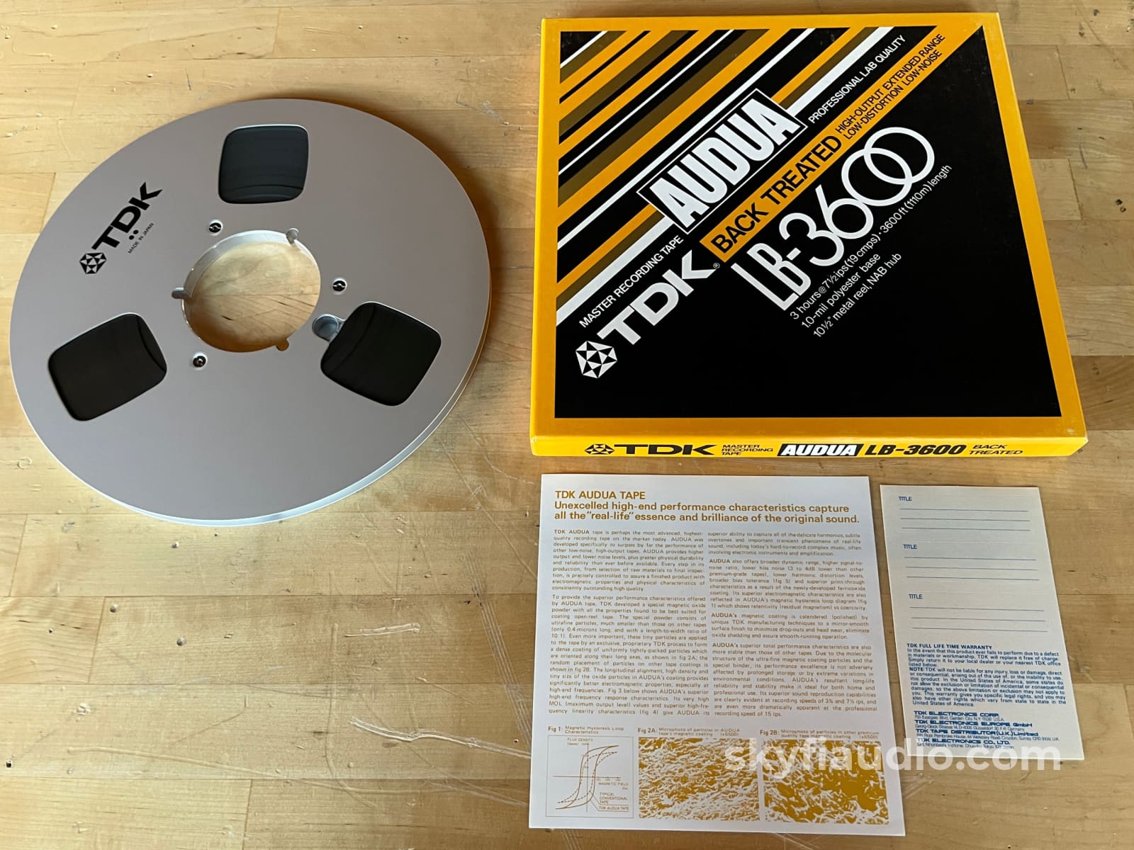 Tdk Lb-3600 Blank Tape Reel - Nos Accessory