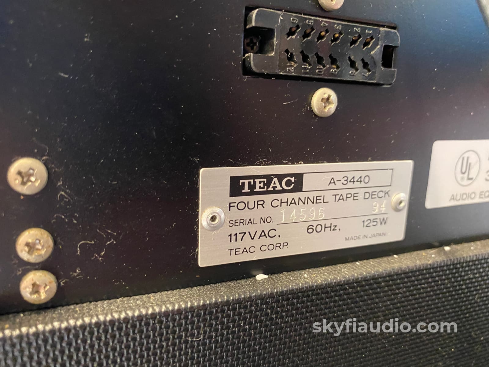 TEAC A-3440 4-Channel Reel to Reel Player/Recorder
