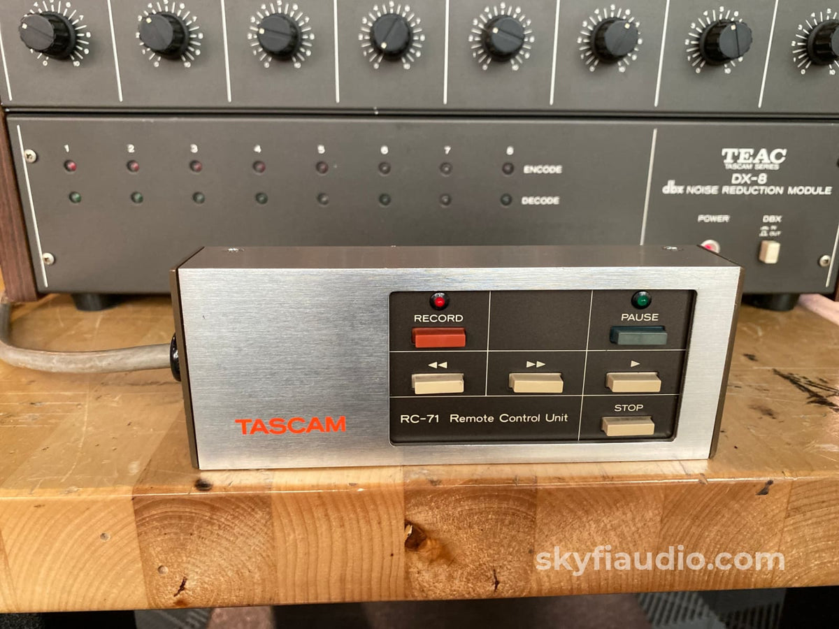 Teac Tascam 80-8 Series Vintage Reel To W/ Dx8 Dbx Module & Remote Tape Deck