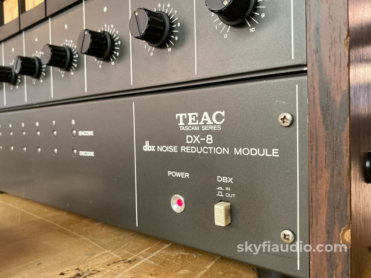 Teac Tascam 80-8 Series Vintage Reel To W/ Dx8 Dbx Module & Remote Tape Deck