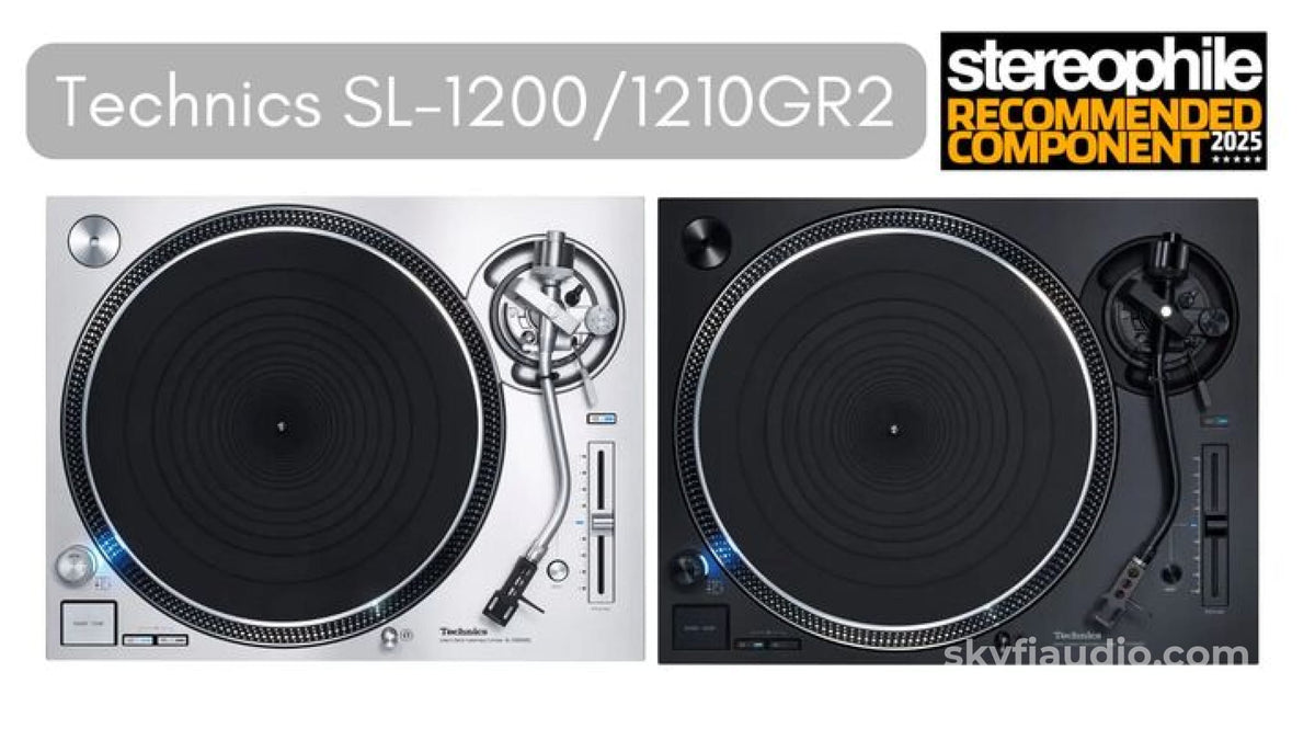 Technics Direct Drive Turntable System SL-1200/1210GR2 Black or Silver- Configure Yours Turntable