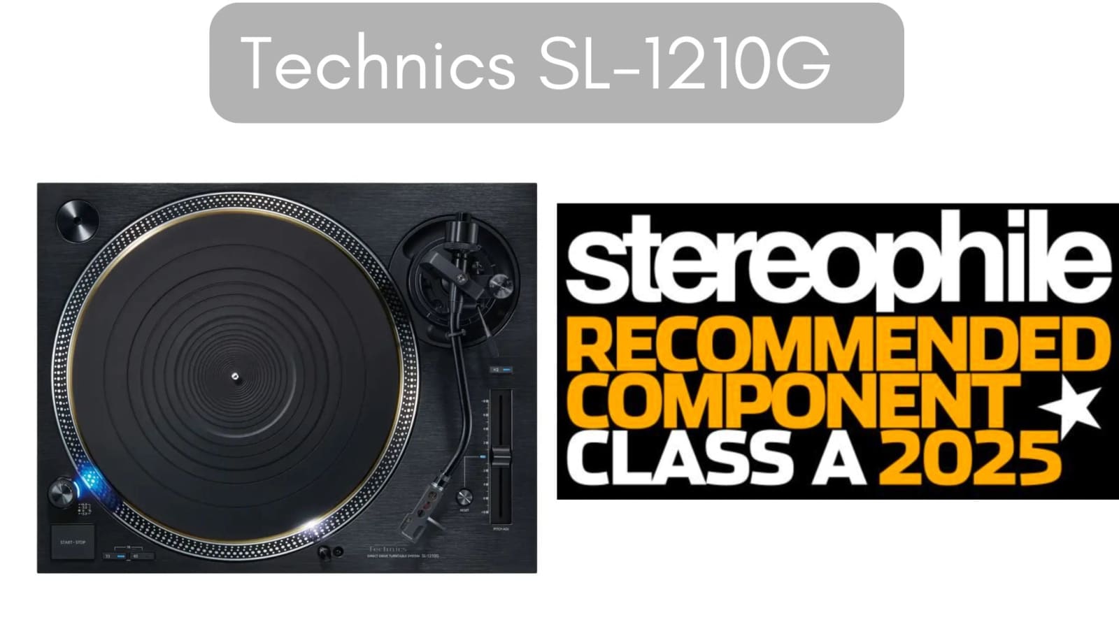Technics Direct Drive Turntable System SL-1210G-K Turntable