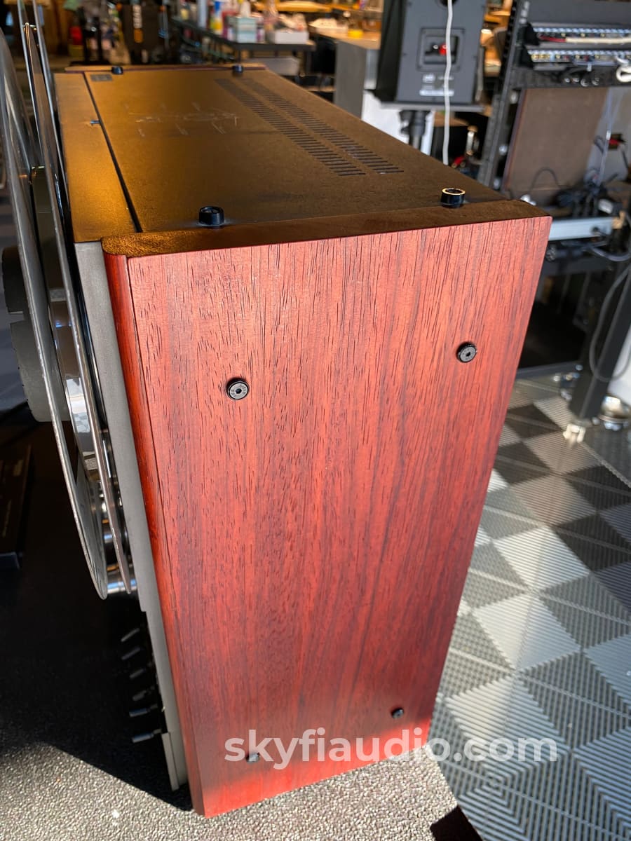 Technics Rs-1500 Reel To Deck - Custom Wood With Rare Original Remote Tape