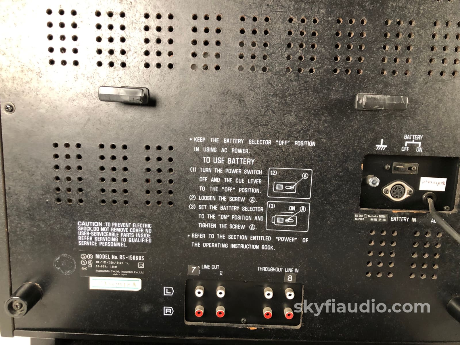 Technics Rs-1506Us Reel To Recorder - 2/4 Track Fully Calibrated And Tested Tape Deck