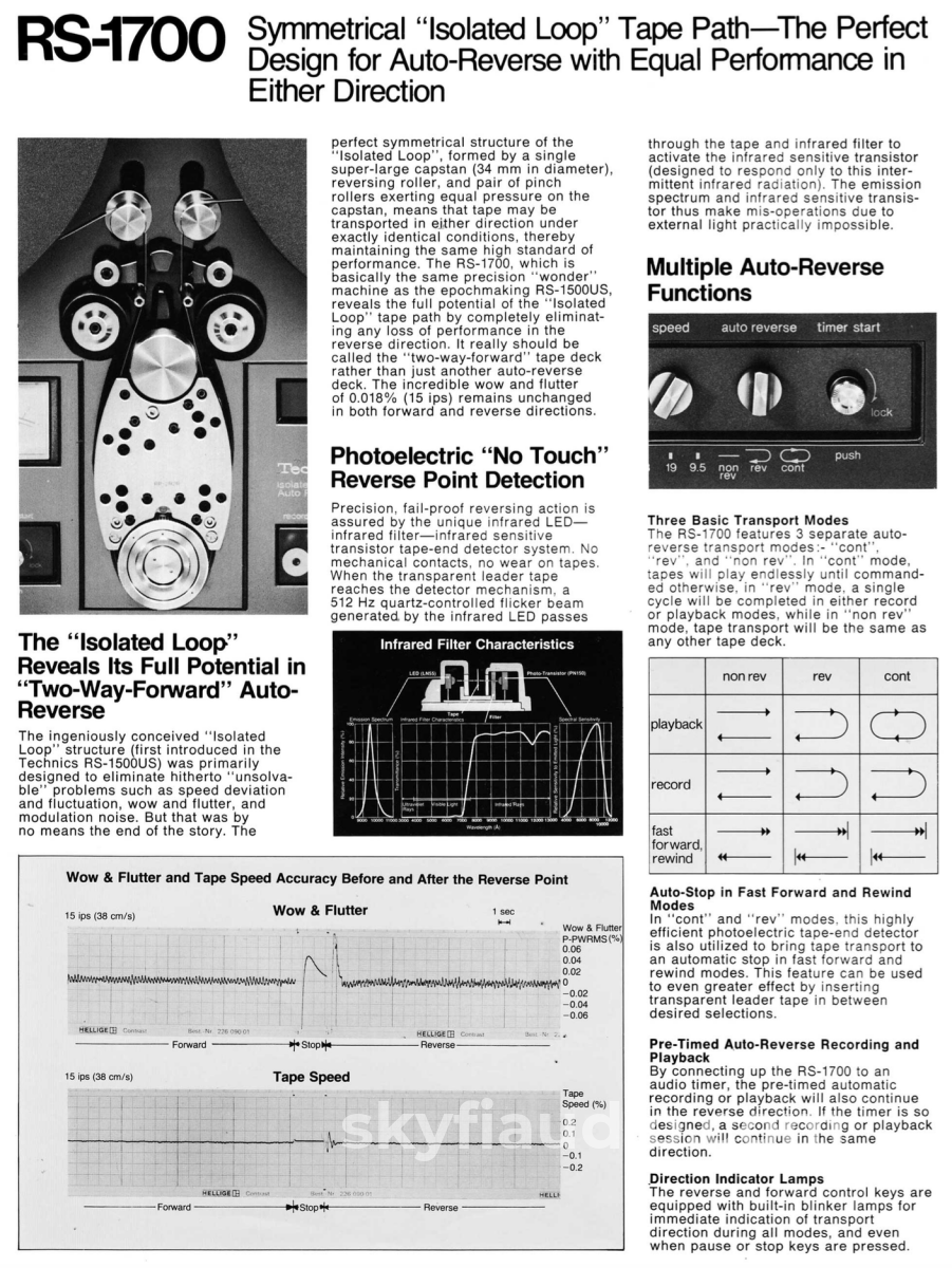 Technics Rs-1700 Auto Reverse Stereo Reel To Player - Fully Restored Tape Deck