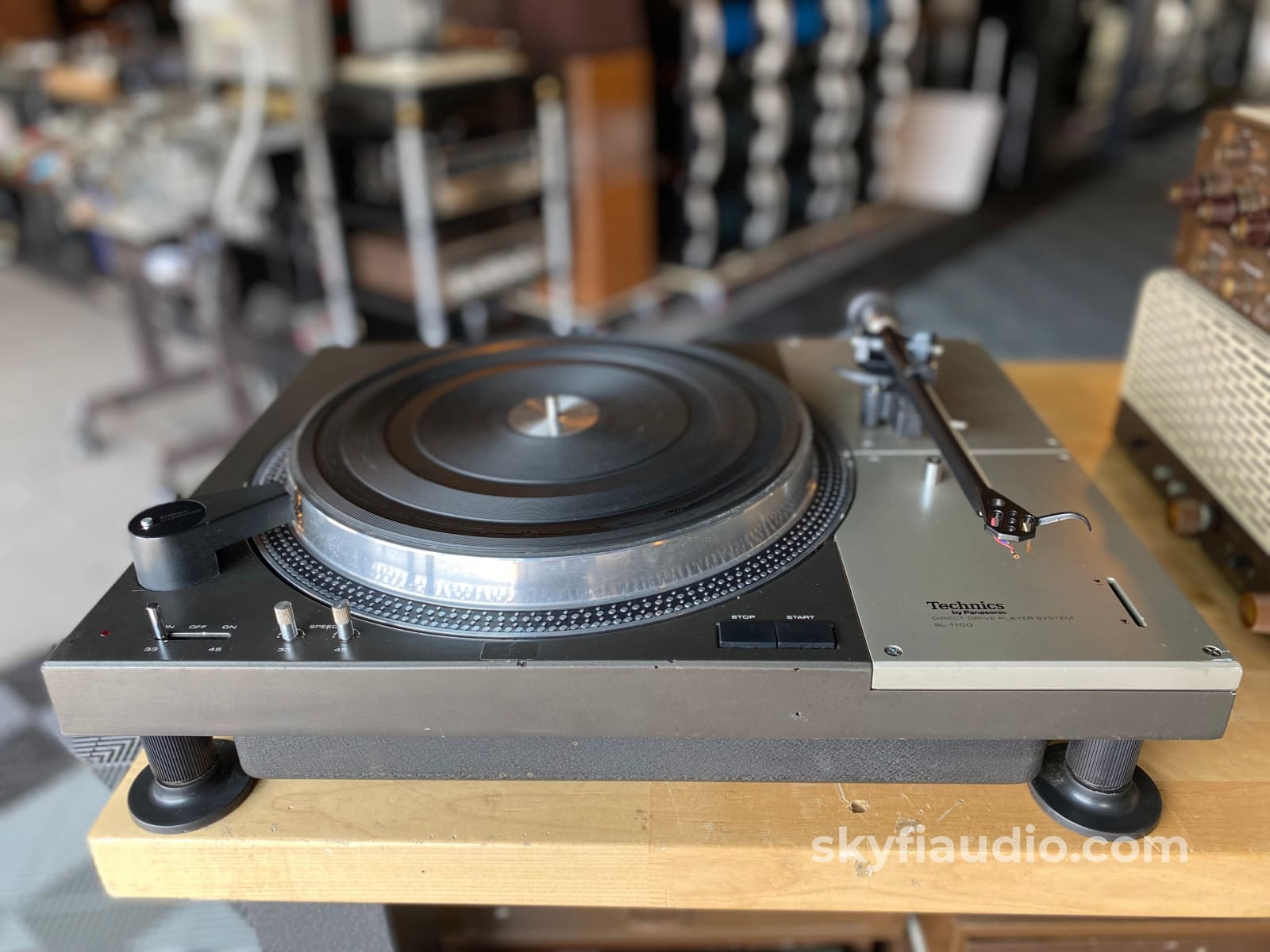 Technics Sl-1100 Vintage Direct Drive Turntable With Rega Tonearm