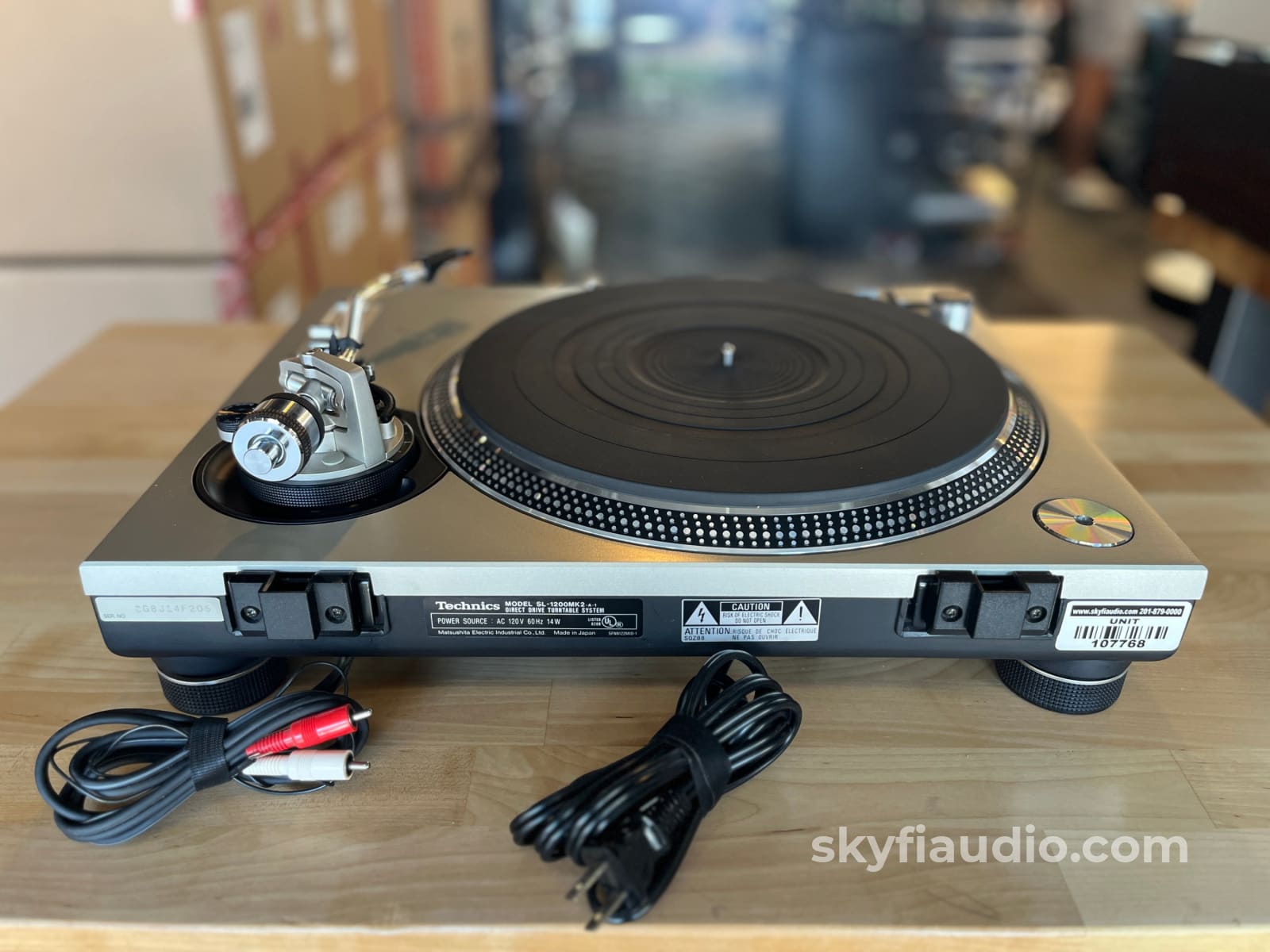 Technics SL-1200MK2 Turntable W/ Flight Case + Ortofon X40 Cartridge - Open Box - Turntable