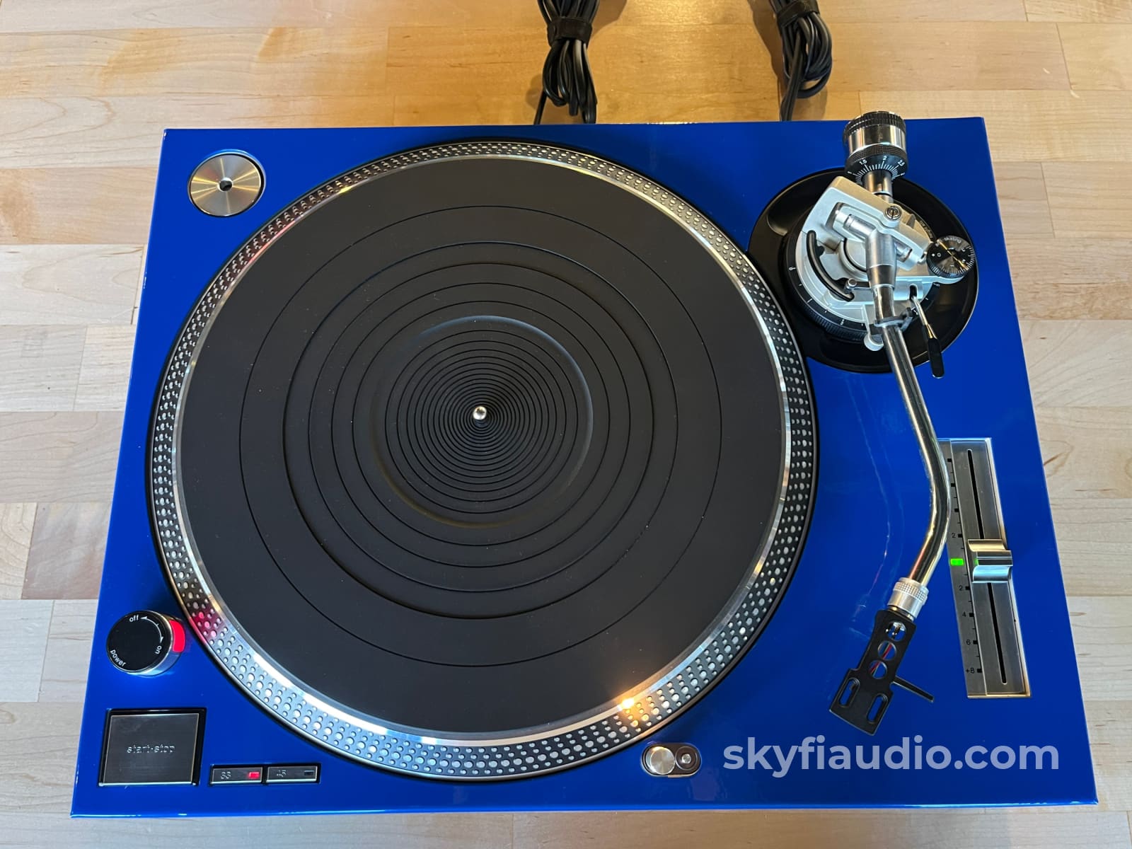 Technics SL-1200MK3D 2台セットカスタム青 × 青LED仕様 1 custom