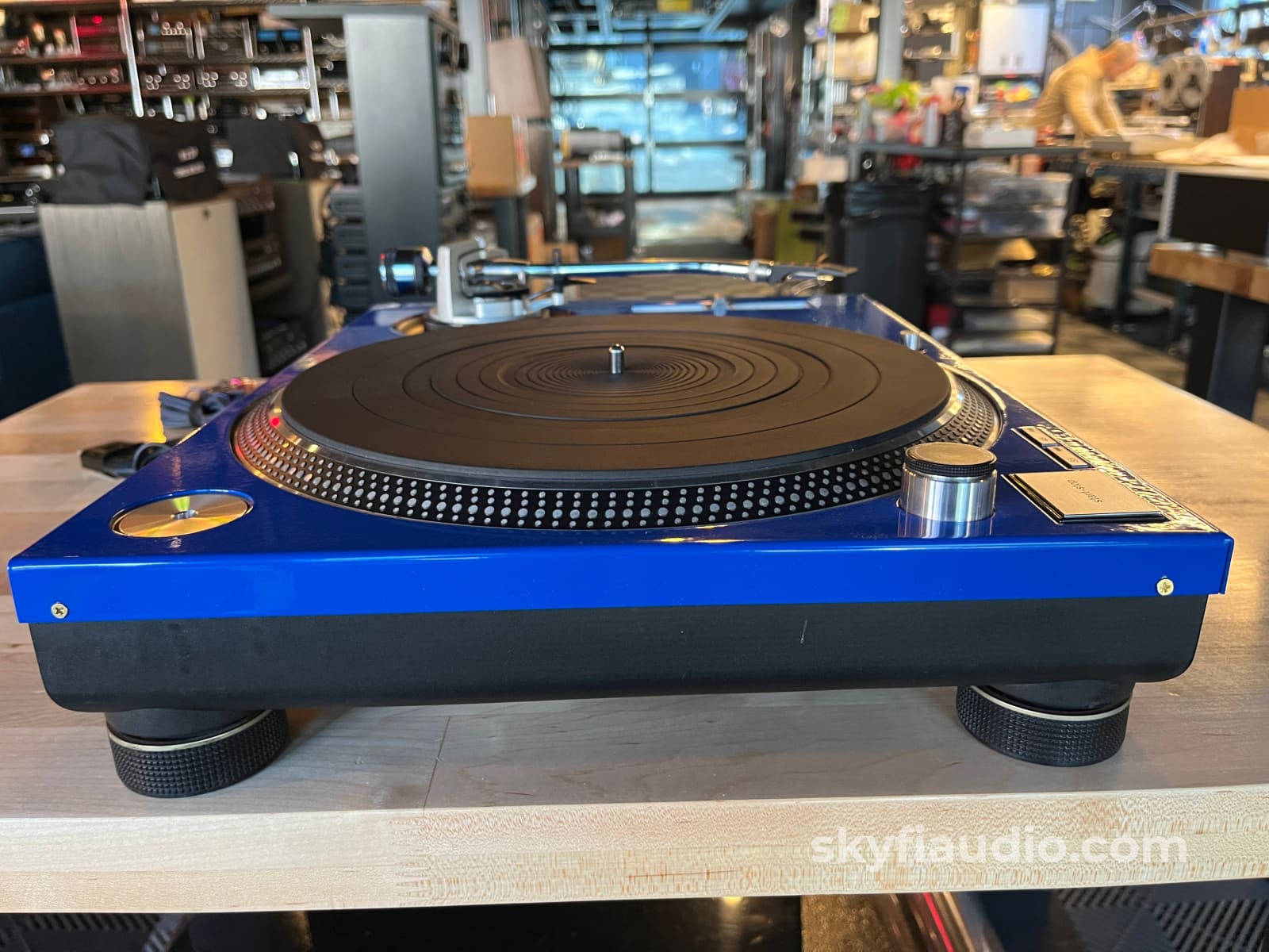 Technics SL-1200MK2 Vintage Turntable - Beautiful Blue Top Turntable