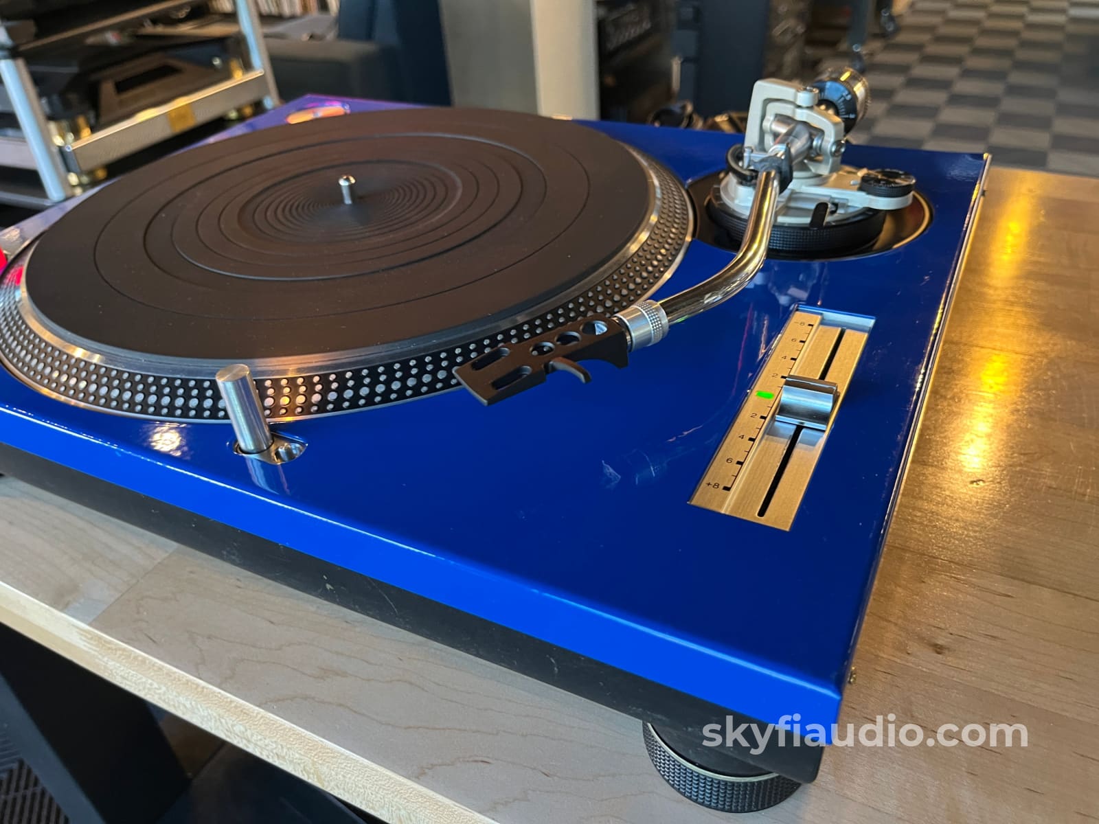 Technics SL-1200MK2 Vintage Turntable - Beautiful Blue Top Turntable
