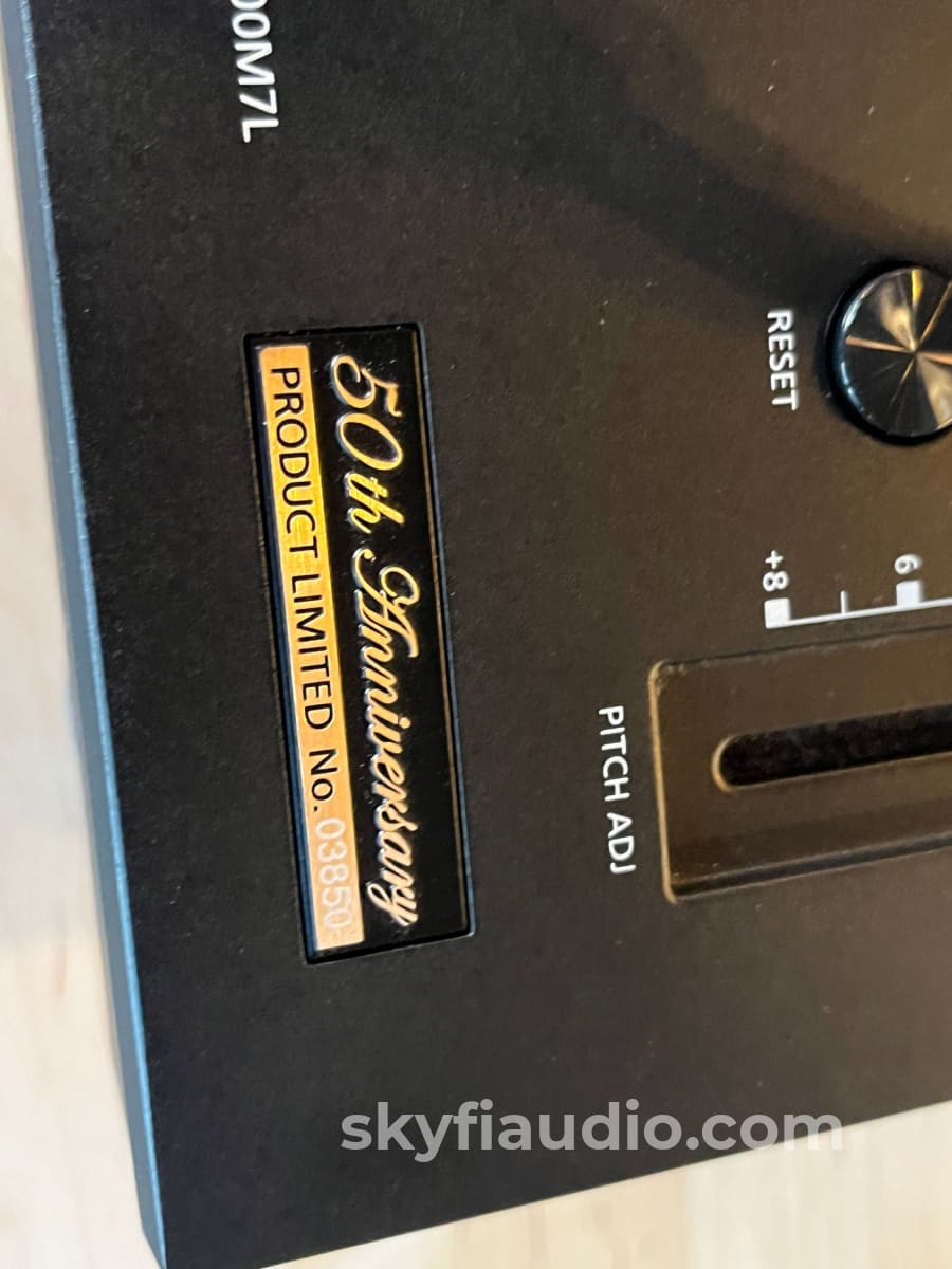 Technics SL-1200Mk7 50th Anniversary Limited Edition - W/ New Hana MH MC Phono Cartridge and Accessories Turntable