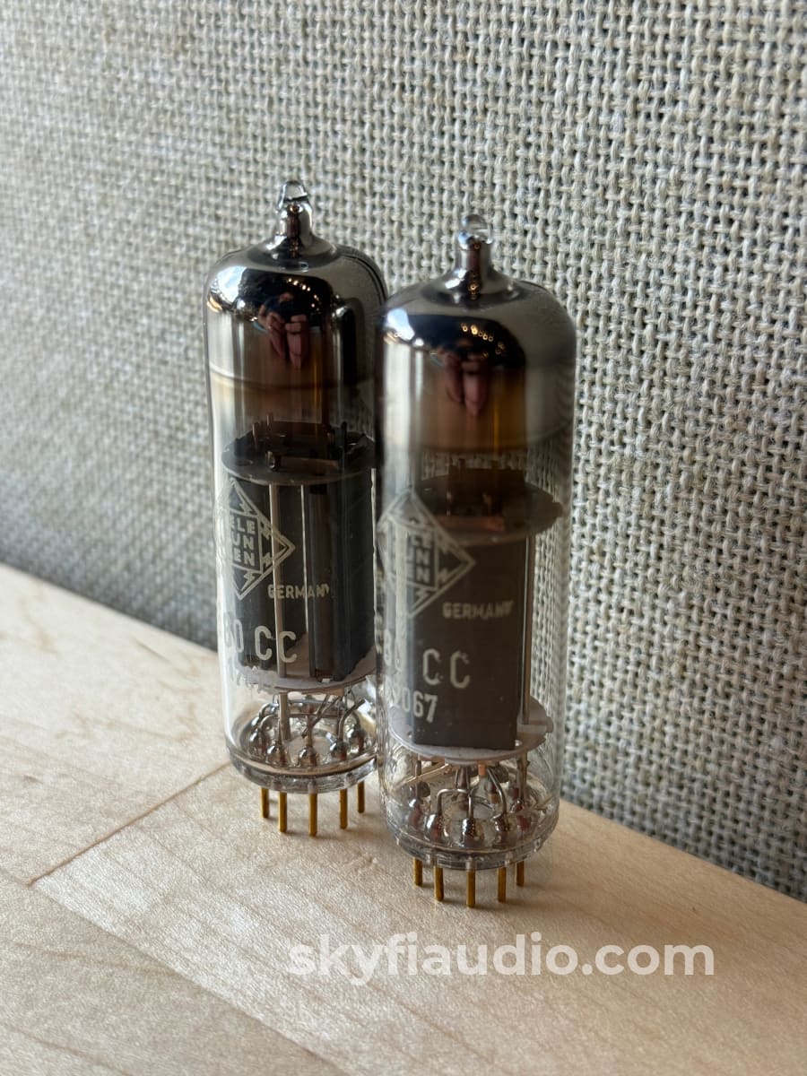 Telefunken Branded Philips E80CC Matched/Balanced Vacuum Tube Pair - Strong Accessory