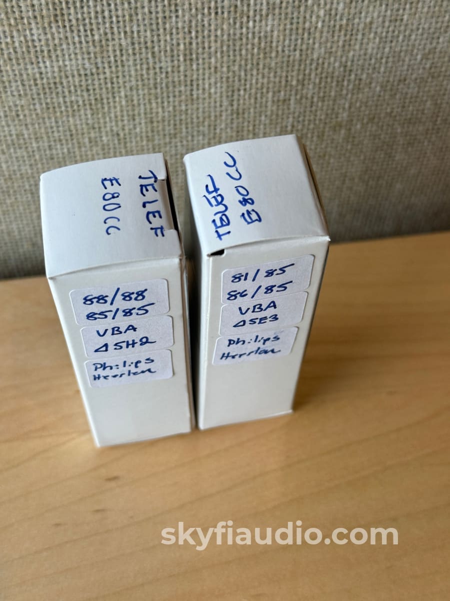 Telefunken Branded Philips E80CC Matched/Balanced Vacuum Tube Pair - Strong Accessory