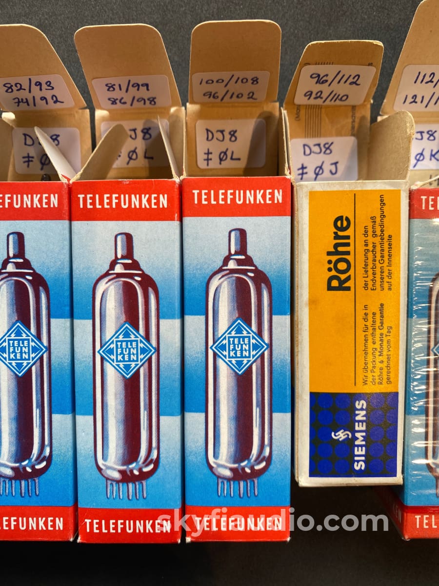 Lot of (10) NOS & Strong Telefunken Branded Siemens PCC88 (7DJ8) Tubes Accessory