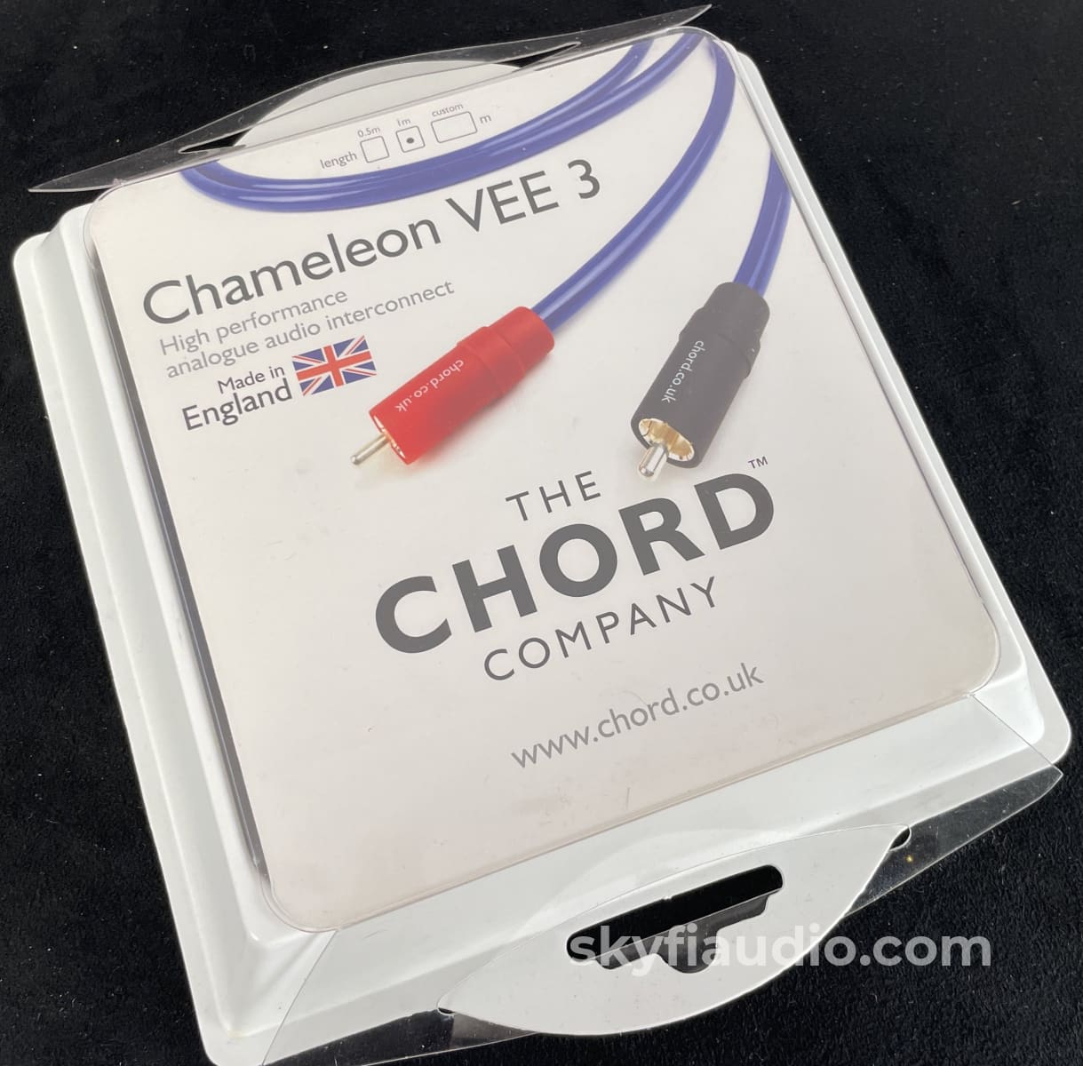 The Chord Company Chameleon VEE 3 RCA Audio Cables - 1M