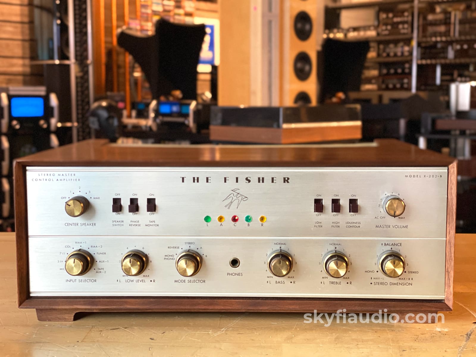 The Fisher X-202B Tube Integrated Amplifier With Case - Super Clean Survivor!