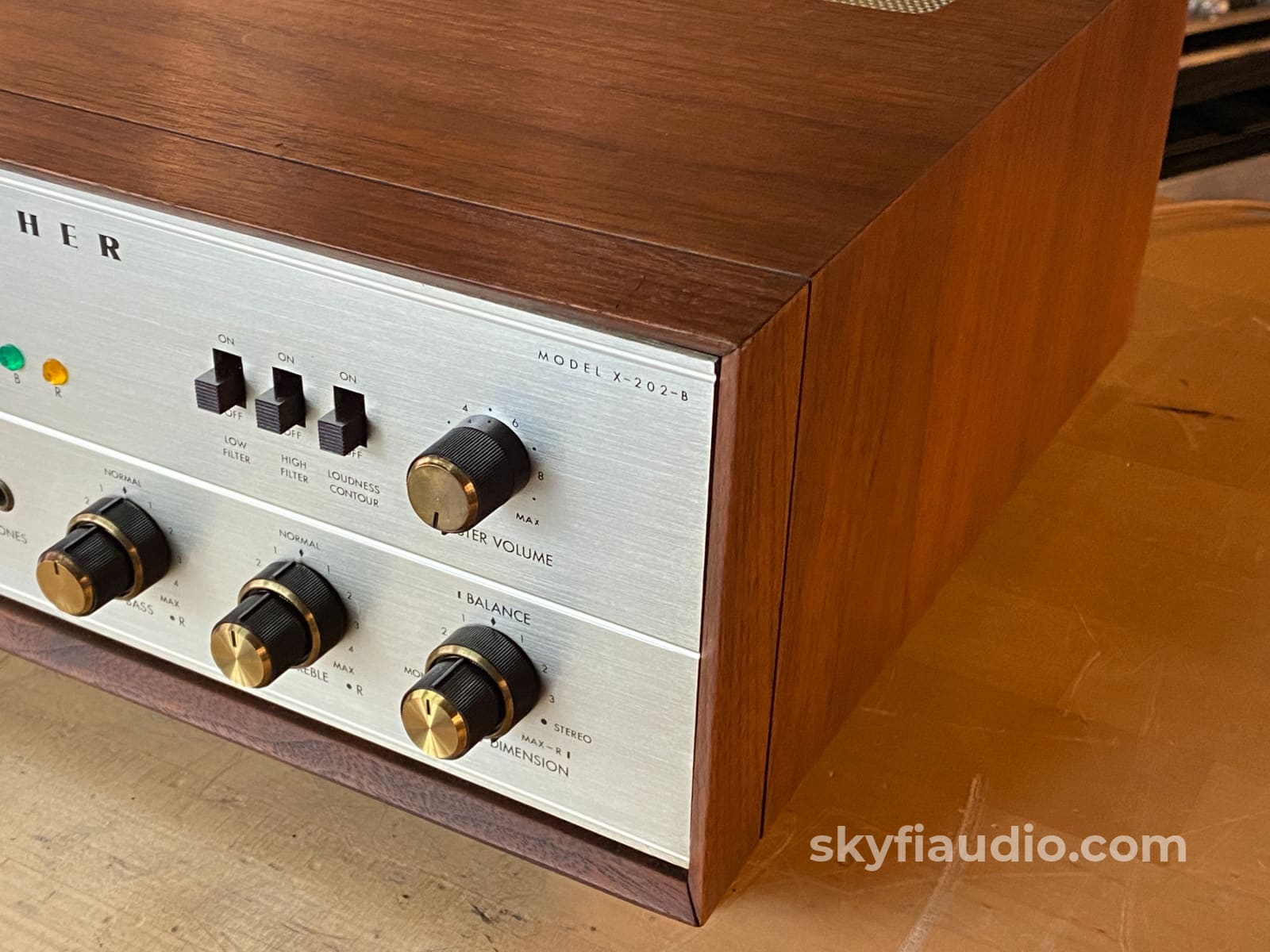 The Fisher X-202B Tube Integrated Amplifier With Case - Super Clean Survivor!